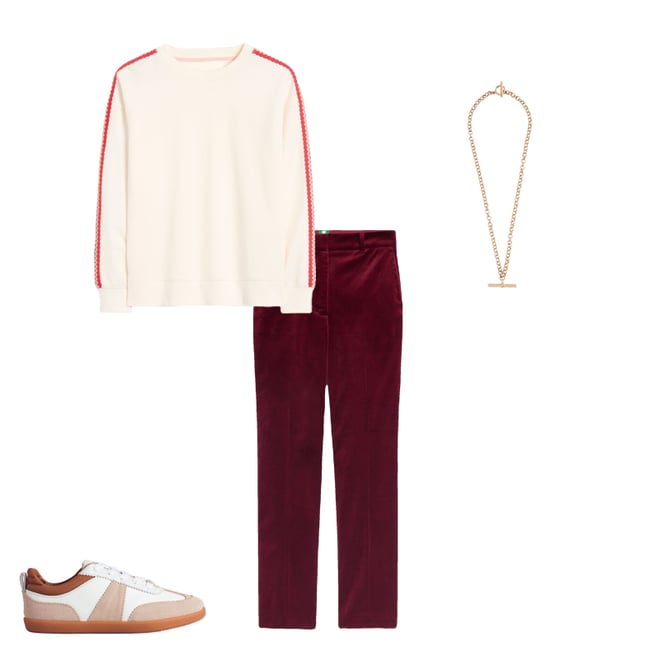 Kew Velvet Pants-Cabernet | Boden USA