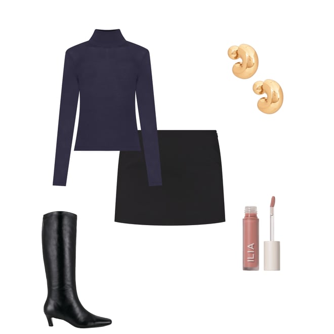 1st bundle featuring 4 items which compliment Alexander Sheer Turtleneck Sweater