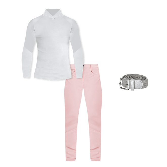 Athletic Fit Stretch Tech Chino - Coral Pink