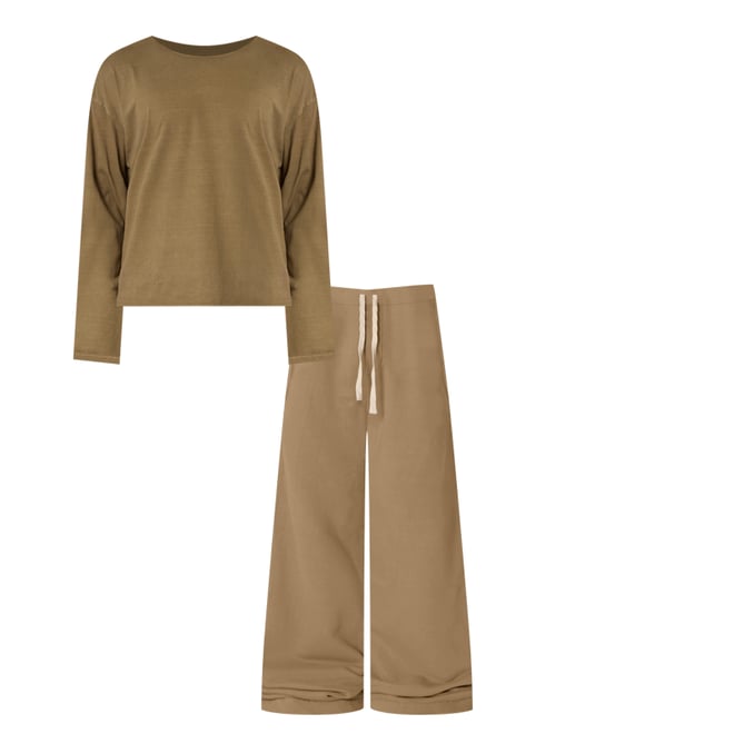 Ultra Baggy Heavy Fleece Sweatpants - Washed Earth | mnml Ultra Baggy Heavy Fleece Sweatpants - Washed Earth | mnml