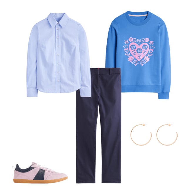 3rd bundle featuring 4 items which compliment Erin Retro Tennis Trainers-Vintage Mauve/Navy