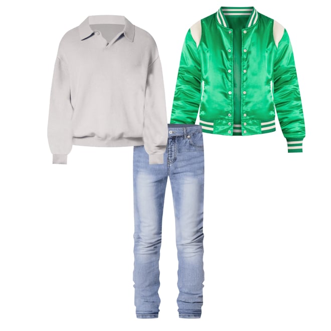 Classic Varsity Jacket - Green | mnml | shop now Classic Varsity Jacket - Green | mnml | shop now