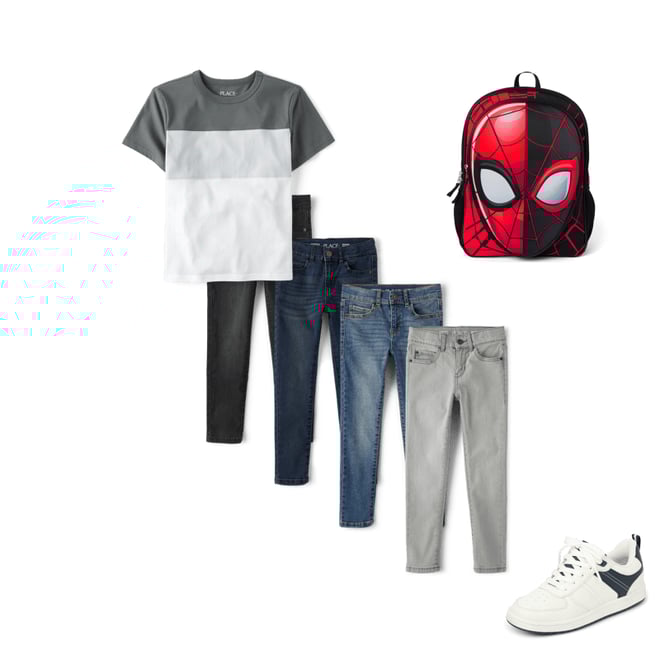 8th bundle featuring 3 items which compliment Boys Colorblock Top