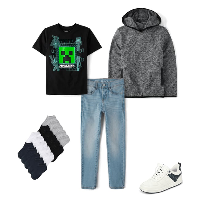 9th bundle featuring 4 items which compliment Boys Cozy Active Marl Hoodie