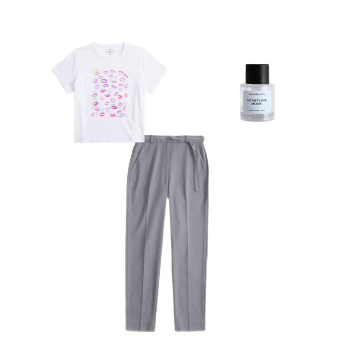 Short-Sleeve Maripol Graphic Skimming Tee