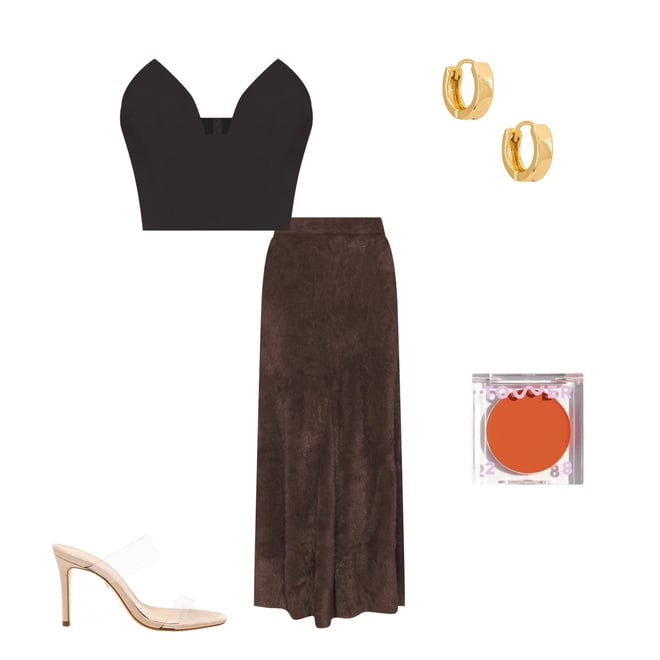 3rd bundle featuring 4 items which compliment Delphi Strapless Crop Top