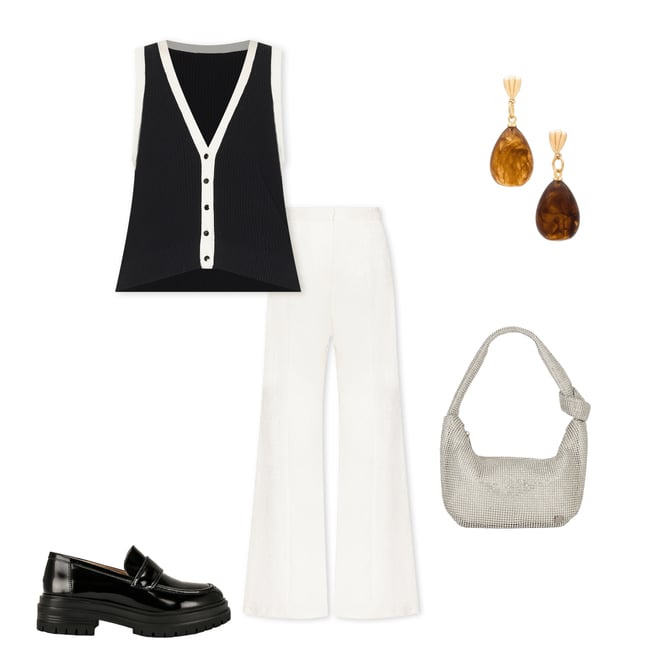 6th bundle featuring 4 items which compliment Jessica Soft Crystal Mesh Croissant Bag