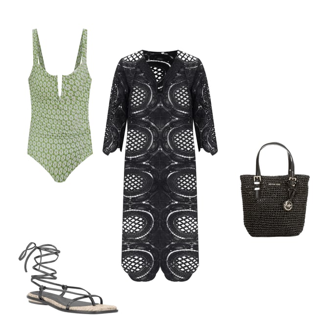 1st bundle featuring 3 items which compliment Antonio Melani x Style by Simkins Charlsie V-Wire One Piece Swimsuit