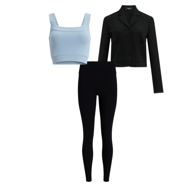 Body Contour Stretch Cotton Square Neck Cropped Tank