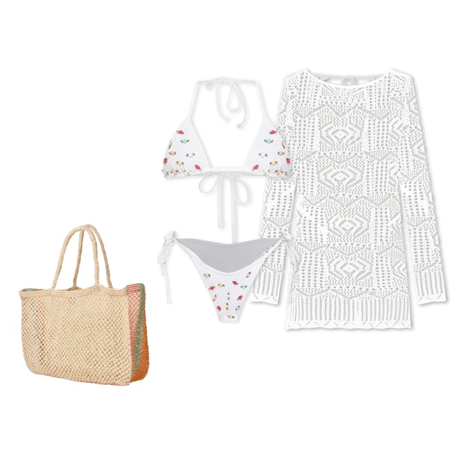 3rd bundle featuring 3 items which compliment LSPACE x JVS Arrow Cover-Up Dress