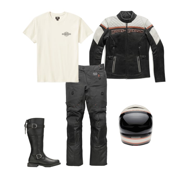 Women's H-D Triple Vent Miss Enthusiast II Leather Riding