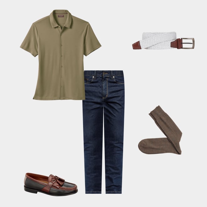 1st bundle featuring 4 items which compliment Aragon II Kiltie Tassel Loafer