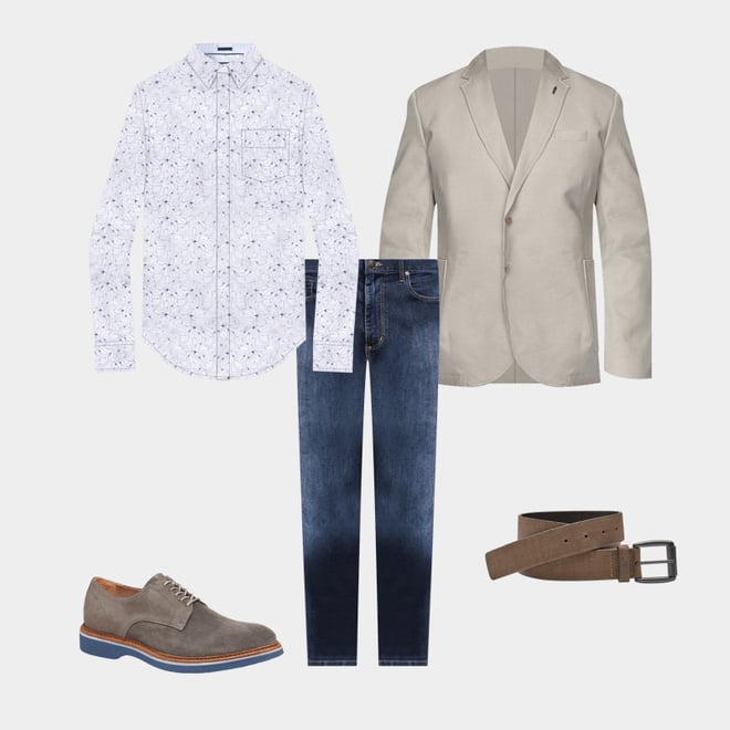 1st bundle featuring 4 items which compliment Printed Cotton Shirt