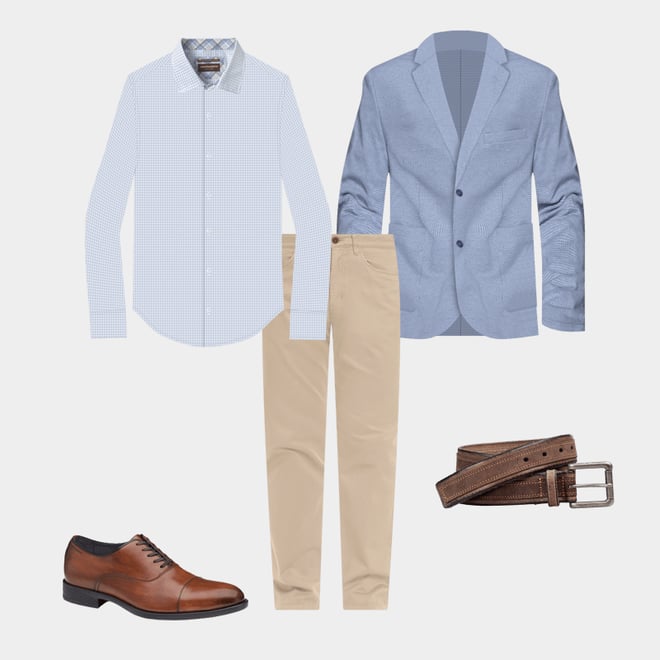 7th bundle featuring 4 items which compliment Linen-Blend Dress Shirt