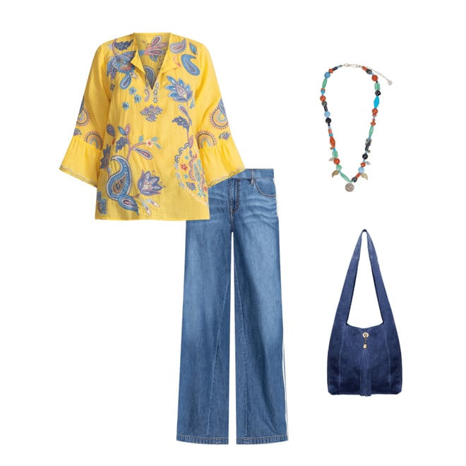 Buy RUFFLE SLEEVE BLOUSE | Johnny Was