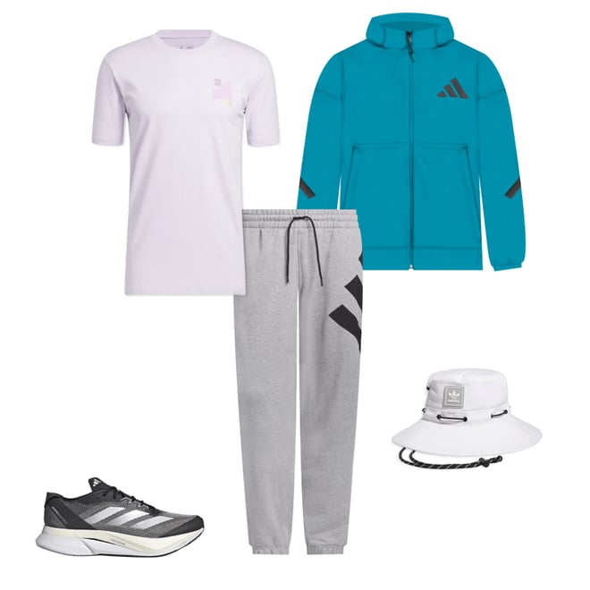 adidas Men's Z.N.E. Full-Zip Hooded Fleece Jacket | Dick's