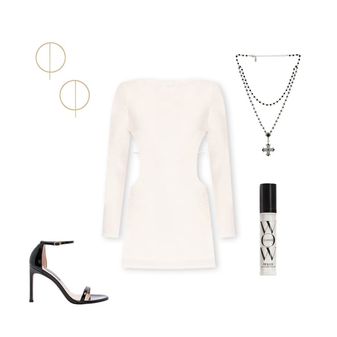 Camila Coelho Elena Mini Dress in Ivory | REVOLVE