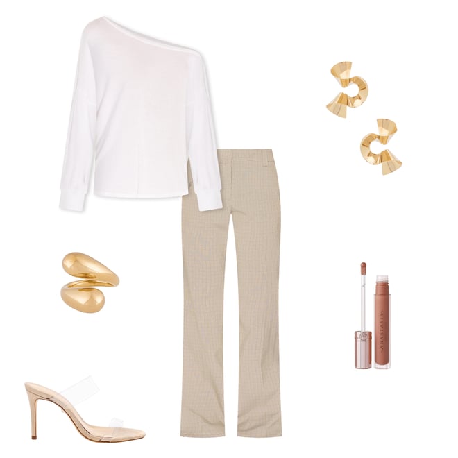 1st bundle featuring 5 items which compliment Kristopher Open Shoulder Top