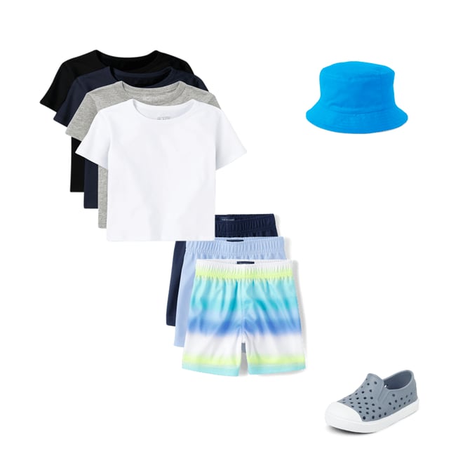 3rd bundle featuring 3 items which compliment Baby And Toddler Boys Print Performance Basketball Shorts 3-Pack