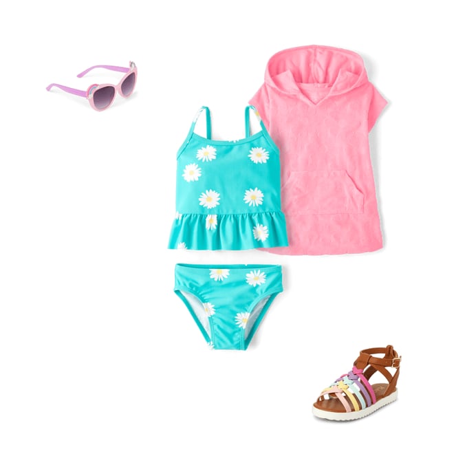 1st bundle featuring 3 items which compliment Baby And Toddler Girls Floral Terry Swim Cover-Up