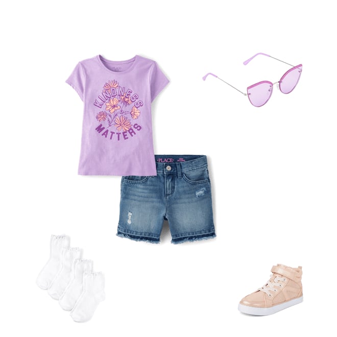 4th bundle featuring 4 items which compliment Girls Denim Midi Shorts