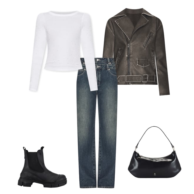 1st bundle featuring 4 items which compliment Hotfix Long Sleeve Crewneck Tee