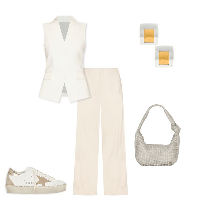 5th bundle featuring 4 items which compliment Jessica Soft Crystal Mesh Croissant Bag