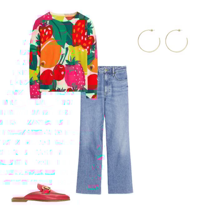 1st bundle featuring 3 items which compliment Lydia Cashmere Jumper-Multi, Summer Fruits