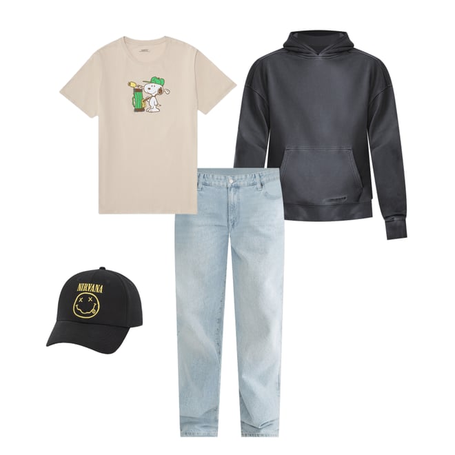 Sporty Snoopy Relaxed Graphic Tee