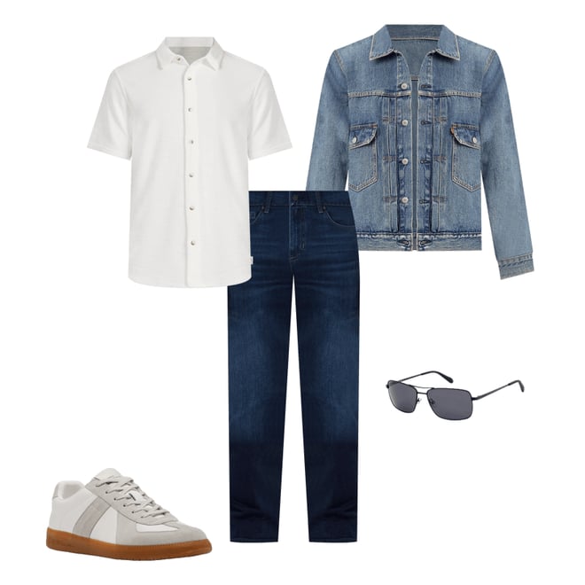 Levi's® Relaxed-Fit Long Sleeve Type II Denim Trucker Jacket Levi's® Relaxed-Fit Long Sleeve Type II Denim Trucker Jacket