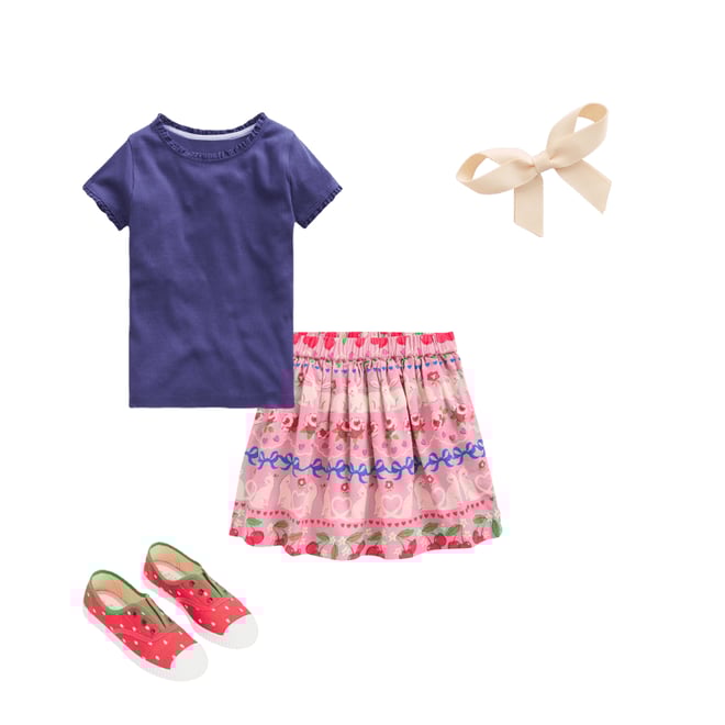 3rd bundle featuring 3 items which compliment Printed Pull-On Twirly Skirt