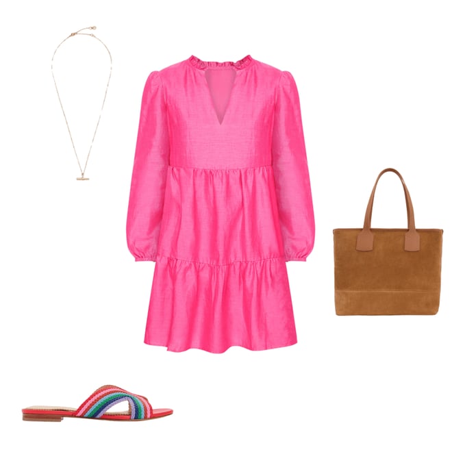 5th bundle featuring 3 items which compliment Striped Flat Sandals