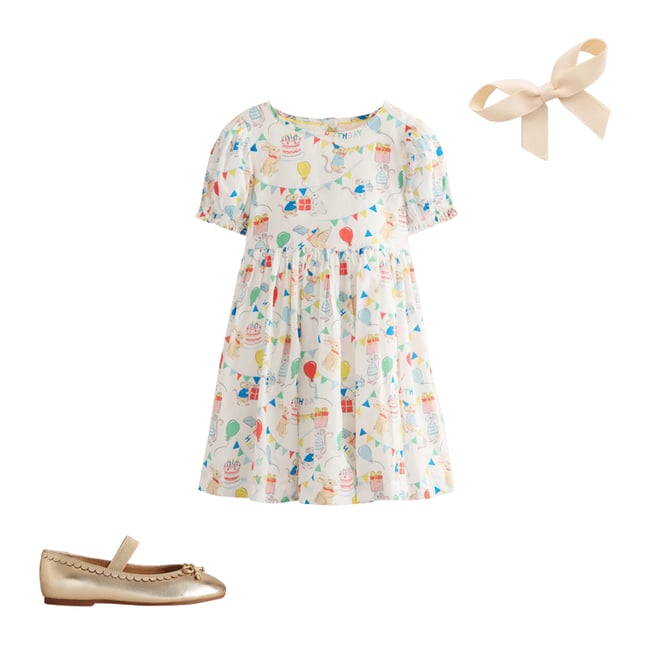 1st bundle featuring 2 items which compliment Madeline Woven Dress-Birthday Print
