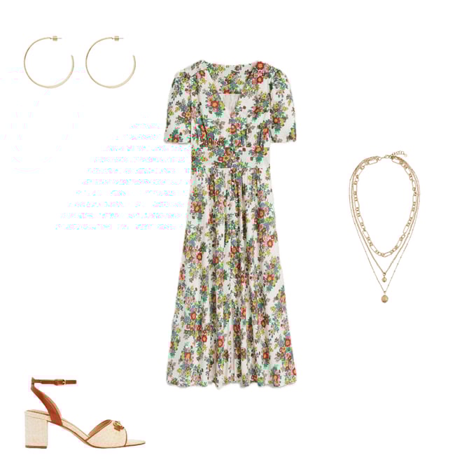 1st bundle featuring 3 items which compliment Lillian Cotton Midi Dress