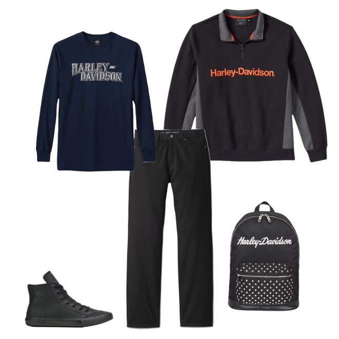 Men's H-D TECH 1/4 Zip Fleece | Harley-Davidson USA