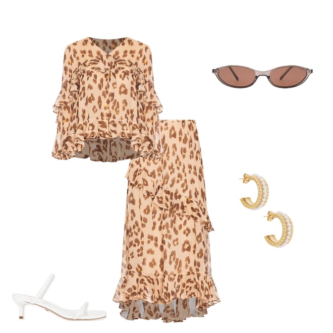 1st bundle featuring 4 items which compliment Illuminate V Neck Flutter Top