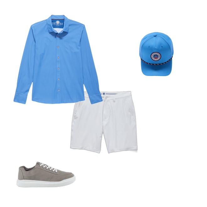1st bundle featuring 3 items which compliment  Ronan Canvas Sneaker - Grey