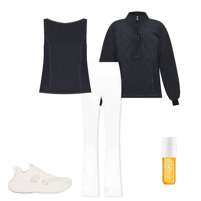 1st bundle featuring 4 items which compliment Oversized Unisex Funnel Neck Half Zip