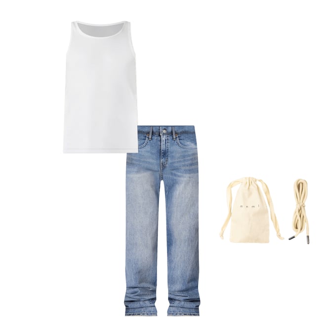 Straight Denim - Blue | mnml | shop now Straight Denim - Blue | mnml | shop now