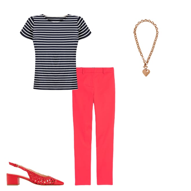 5th bundle featuring 3 items which compliment Richmond Trousers-Strawberry Tart Red