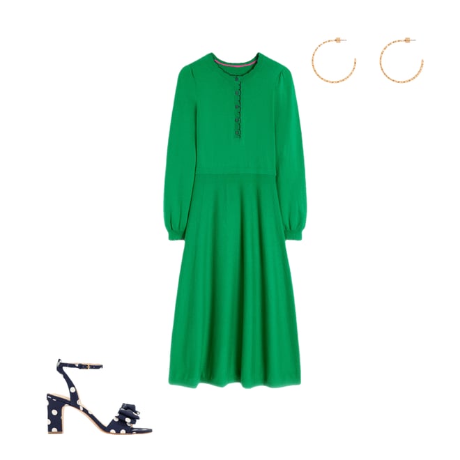 6th bundle featuring 2 items which compliment Scallop Henley Knitted Dress
