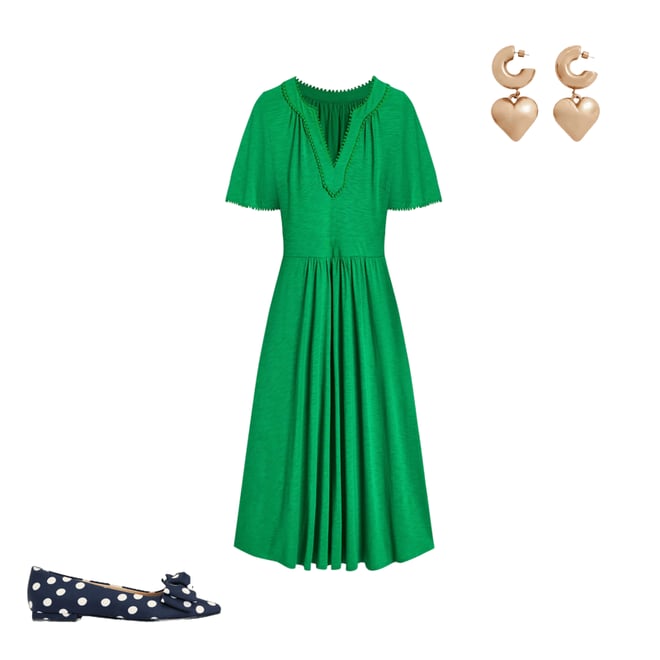 2nd bundle featuring 2 items which compliment Maddie Trim Jersey Dress-Paradise Green