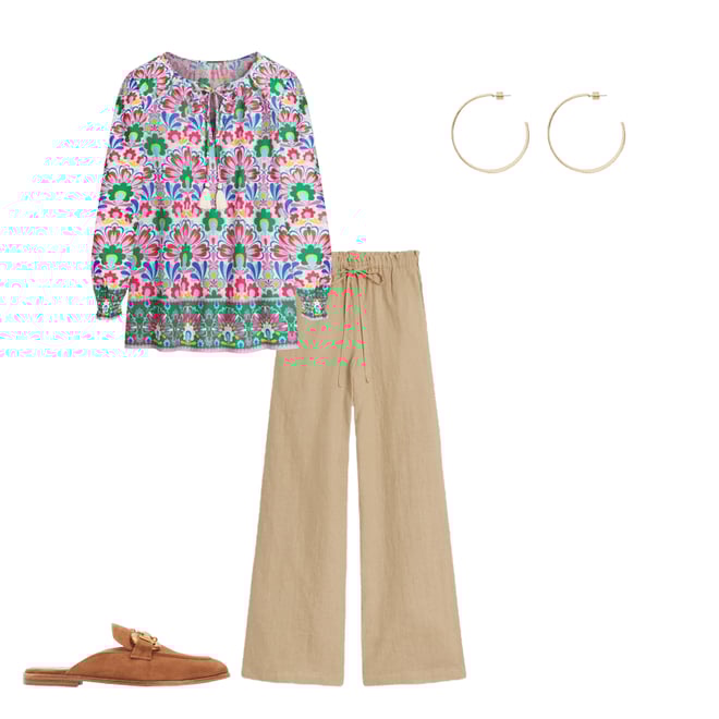 6th bundle featuring 3 items which compliment Islington Linen Pants-Oatmeal