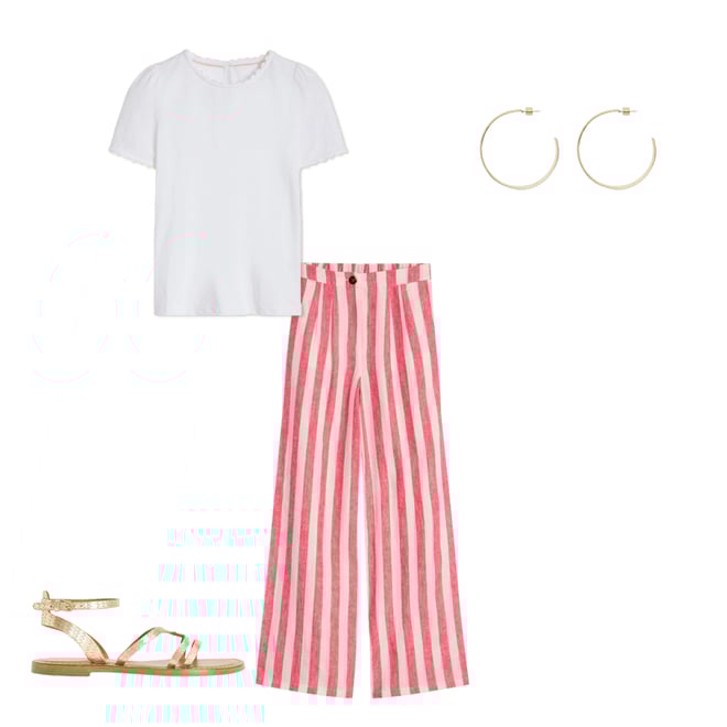 3rd bundle featuring 3 items which compliment Ali Ricrac T-shirt, White