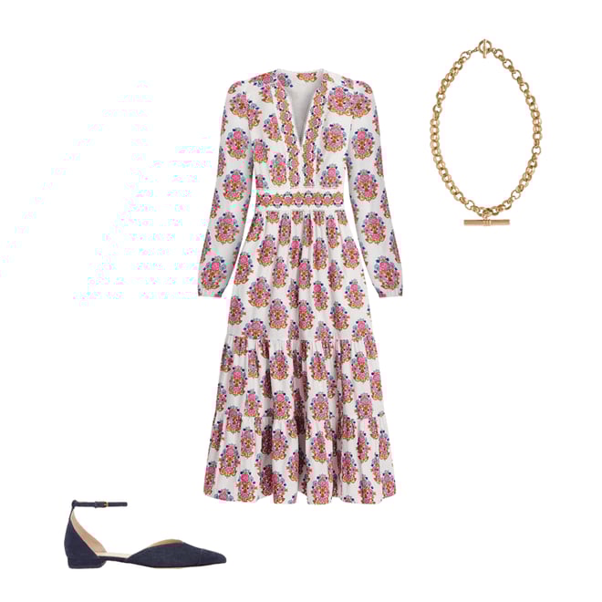 4th bundle featuring 2 items which compliment Violet Cotton Midi Dress