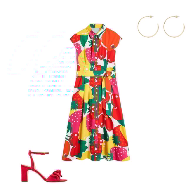 2nd bundle featuring 2 items which compliment Rachel Cotton Midi Shirt Dress-Multi, Summer Fruits