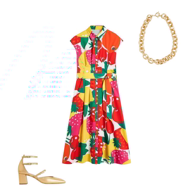 3rd bundle featuring 2 items which compliment Rachel Cotton Midi Shirt Dress-Multi, Summer Fruits