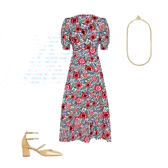 2nd bundle featuring 2 items which compliment Bella Puff Sleeve Maxi Dress-Multi, Foliage Scatter