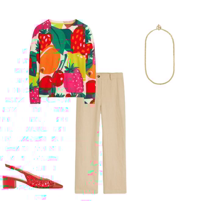 2nd bundle featuring 3 items which compliment Lydia Cashmere Jumper-Multi, Summer Fruits