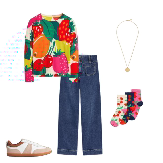 4th bundle featuring 4 items which compliment Lydia Cashmere Jumper-Multi, Summer Fruits